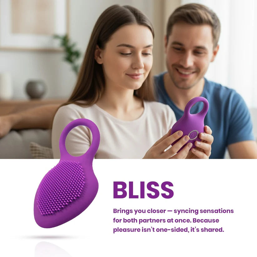 BLISS DUAL VIBRATING RING WITH QUICK-GLIDE