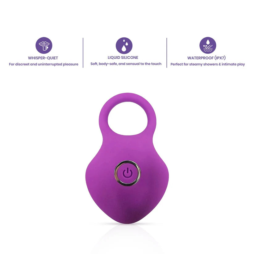 BLISS DUAL VIBRATING RING WITH QUICK-GLIDE